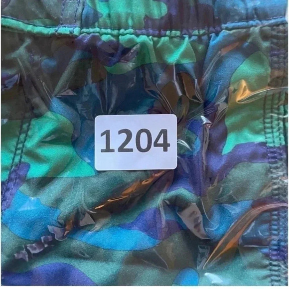 Gap Green Blue Camo Tropical Island  Short Board Pants SZ S (6/7) # 1204 - Picture 6 of 6